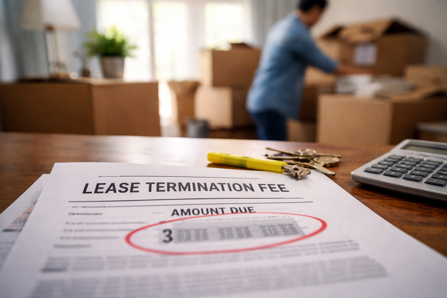 Lease Termination Fee Charged After Move Out