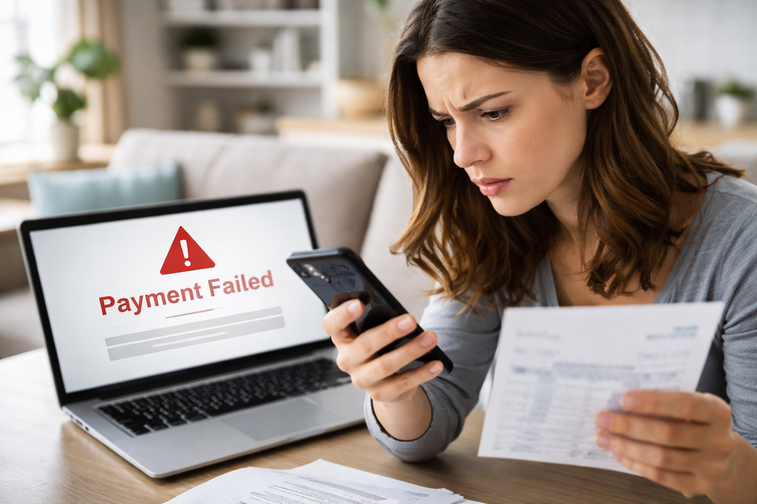 rent payment failed but money deducted