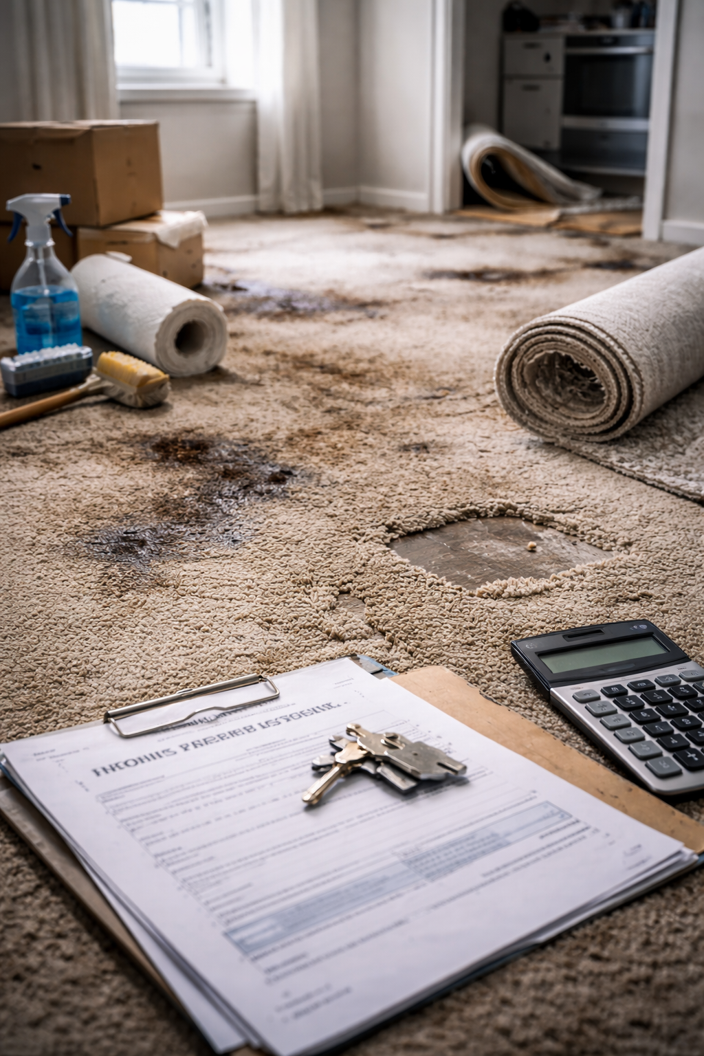 landlord or tenant pays for carpet replacement