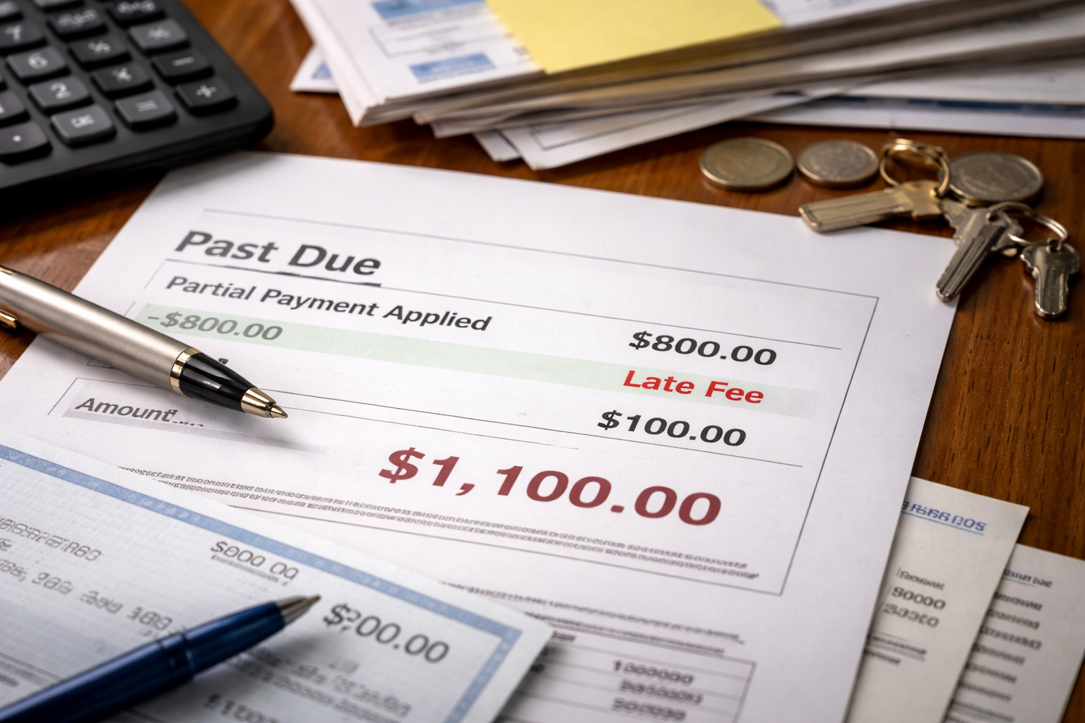 Landlord Applied Partial Payment but Still Charged Full Late Fee