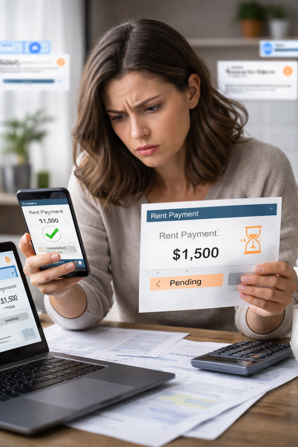 Rent Payment Shows as Completed in Bank but Still Pending in Rental Portal