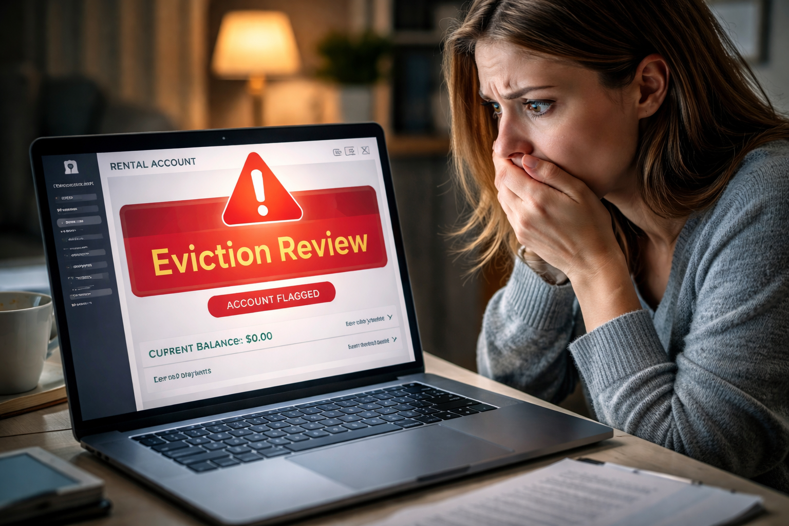 Tenant Account Flagged for Eviction Despite Active Lease Compliance