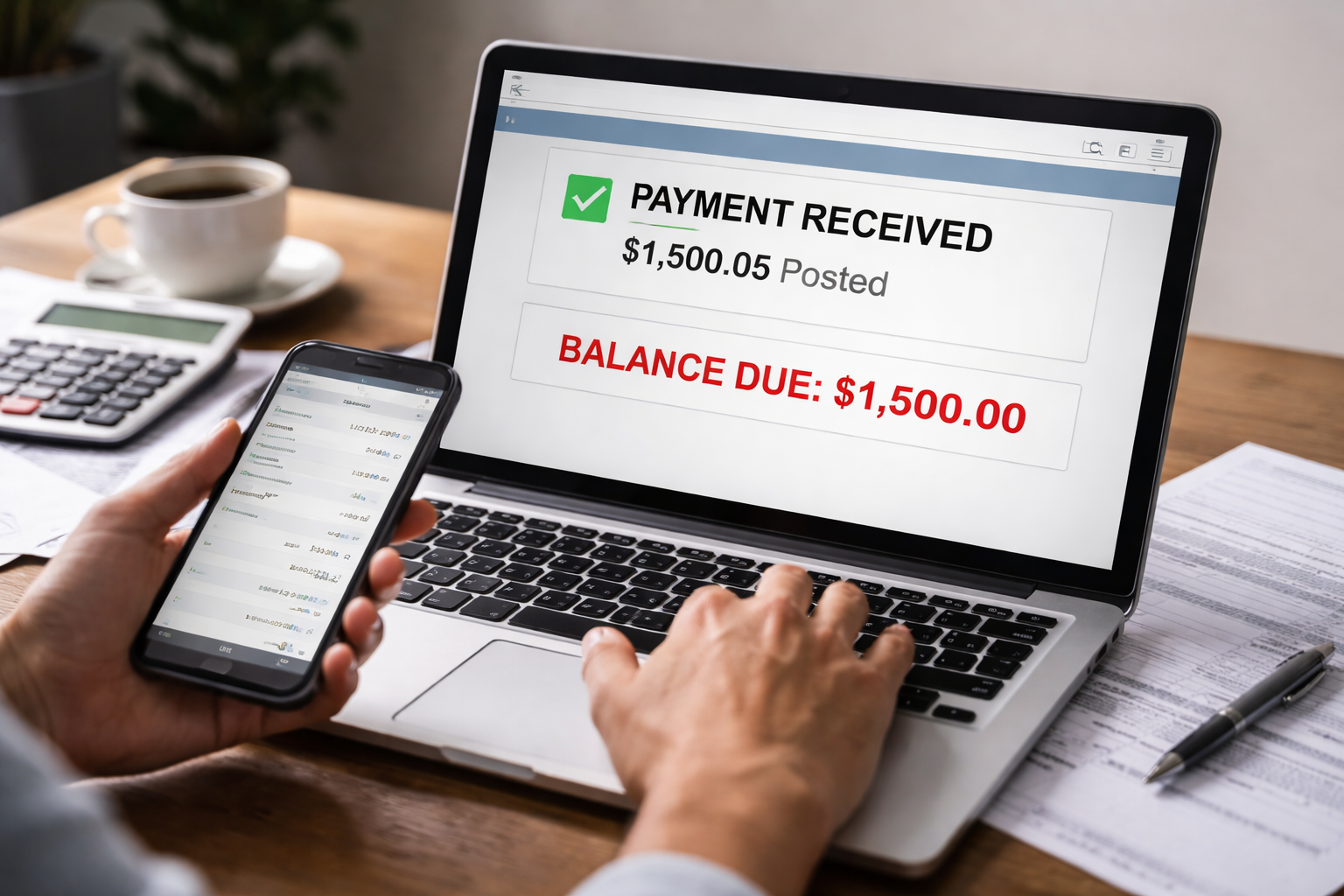 Rent Payment Posted to Portal But Balance Still Shows Due