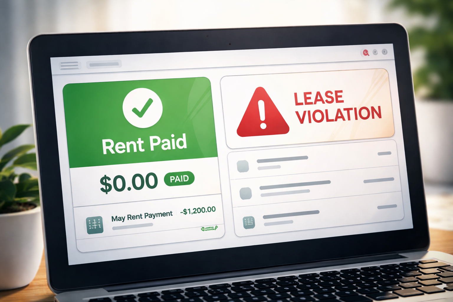 Rent Payment Accepted But Account Still Shows Lease Violation Or Default Status