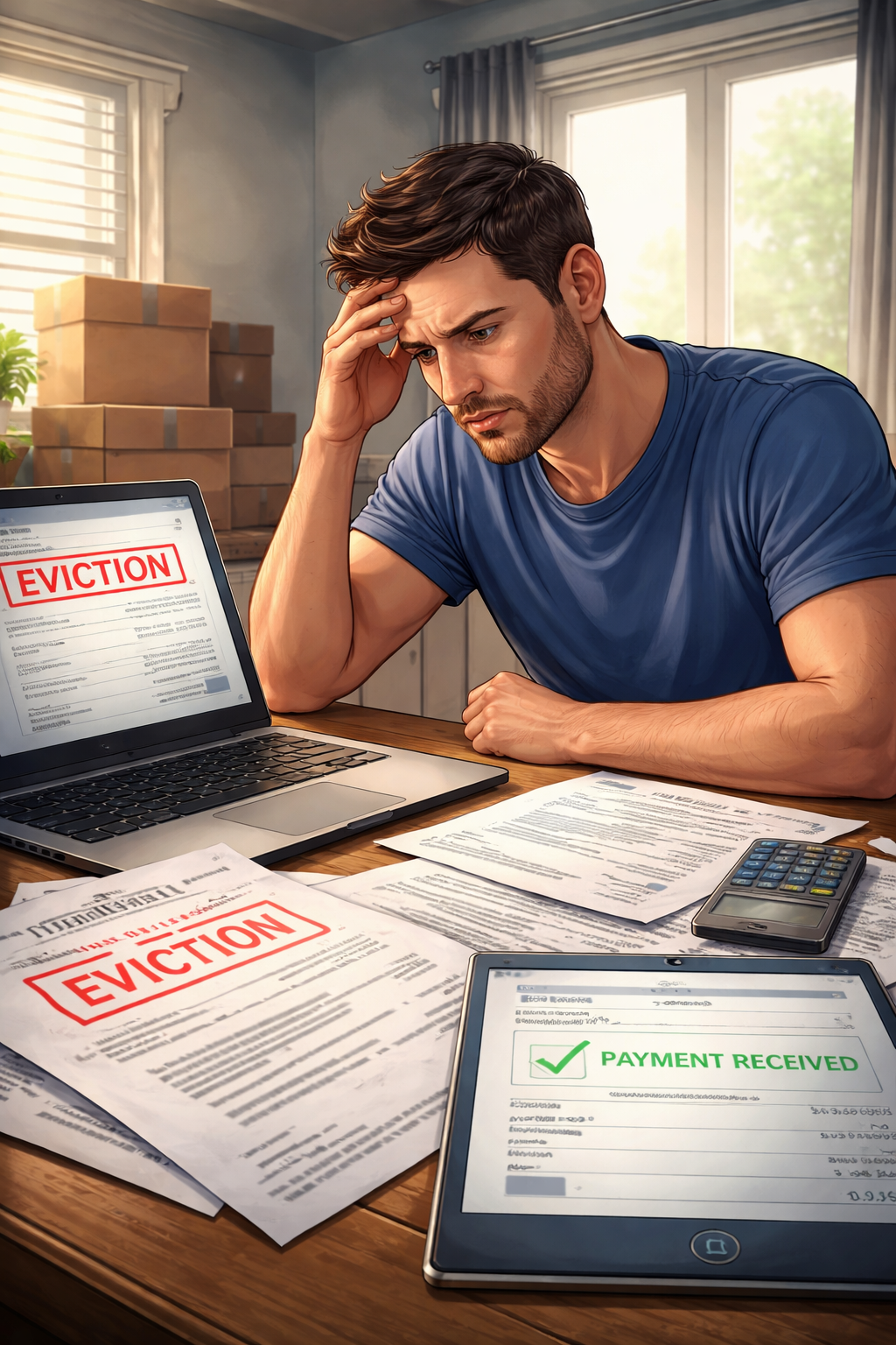 Rent Payment Cleared but Eviction Status Not Updated Due to System Sync Delay